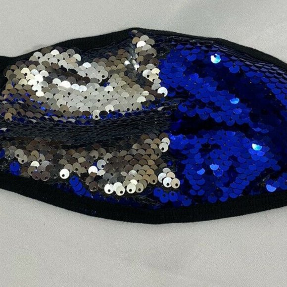 Sequin Protective Face Mask (Two Tone Reversible ) - Picture 3 of 12